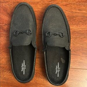 Black Engineered Garments X Easy Moc snake print loafer Mocs slip ons
